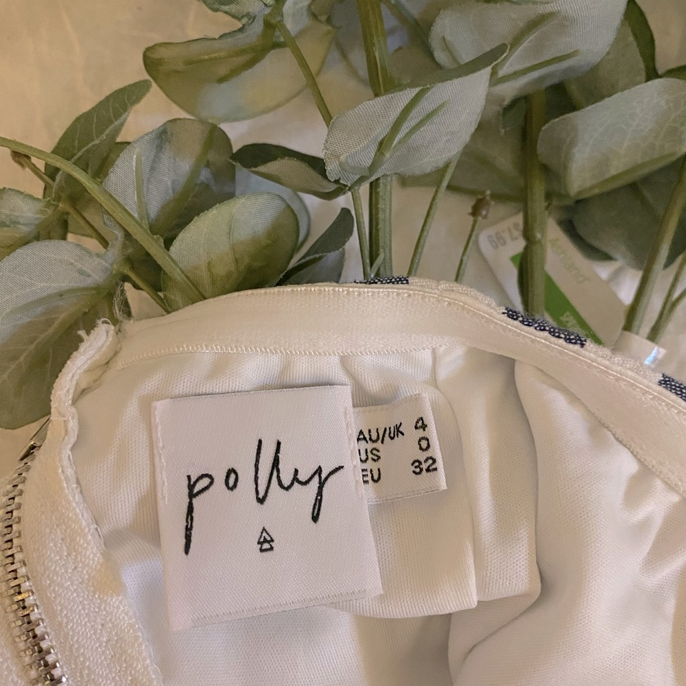 Princess Polly White and Blue Romper - Picture 3 of 4